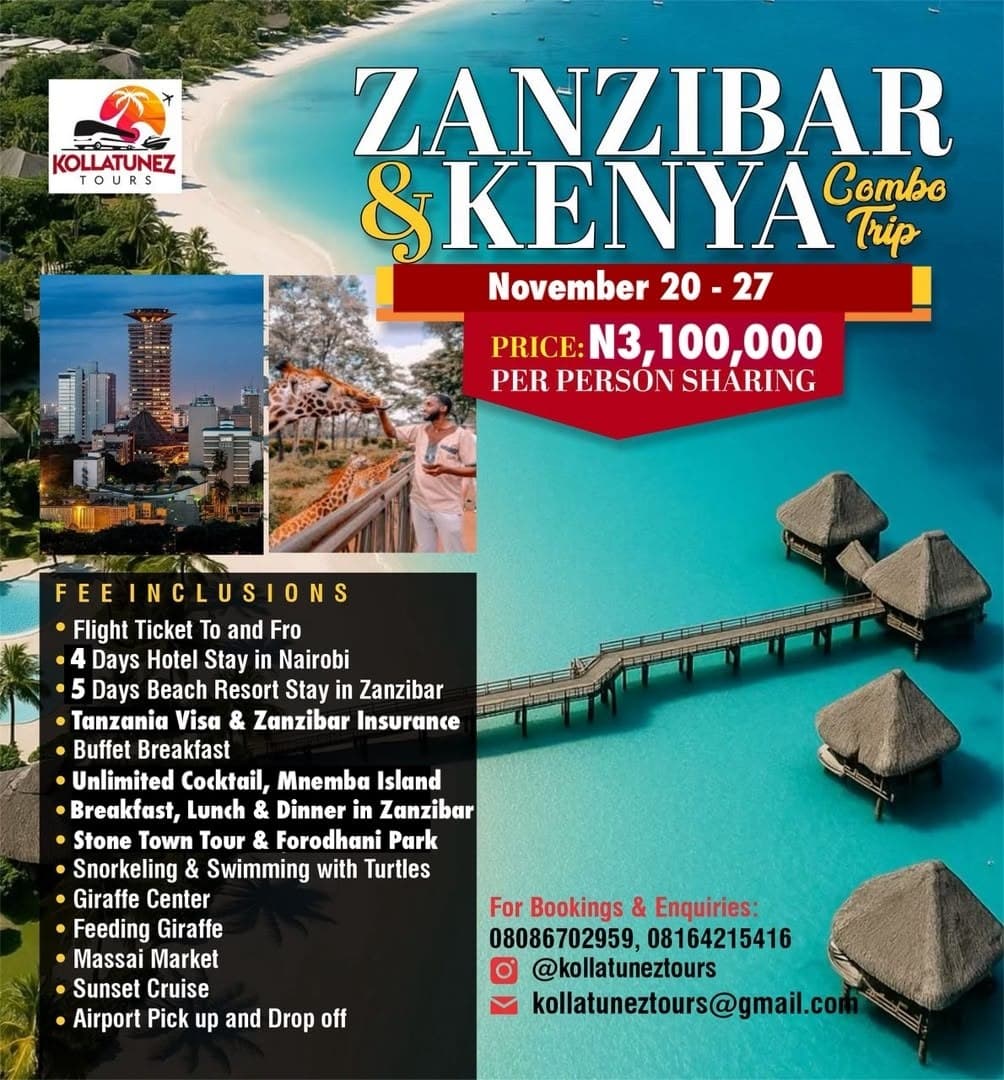 Zanzibar & Kenya Combo Trip