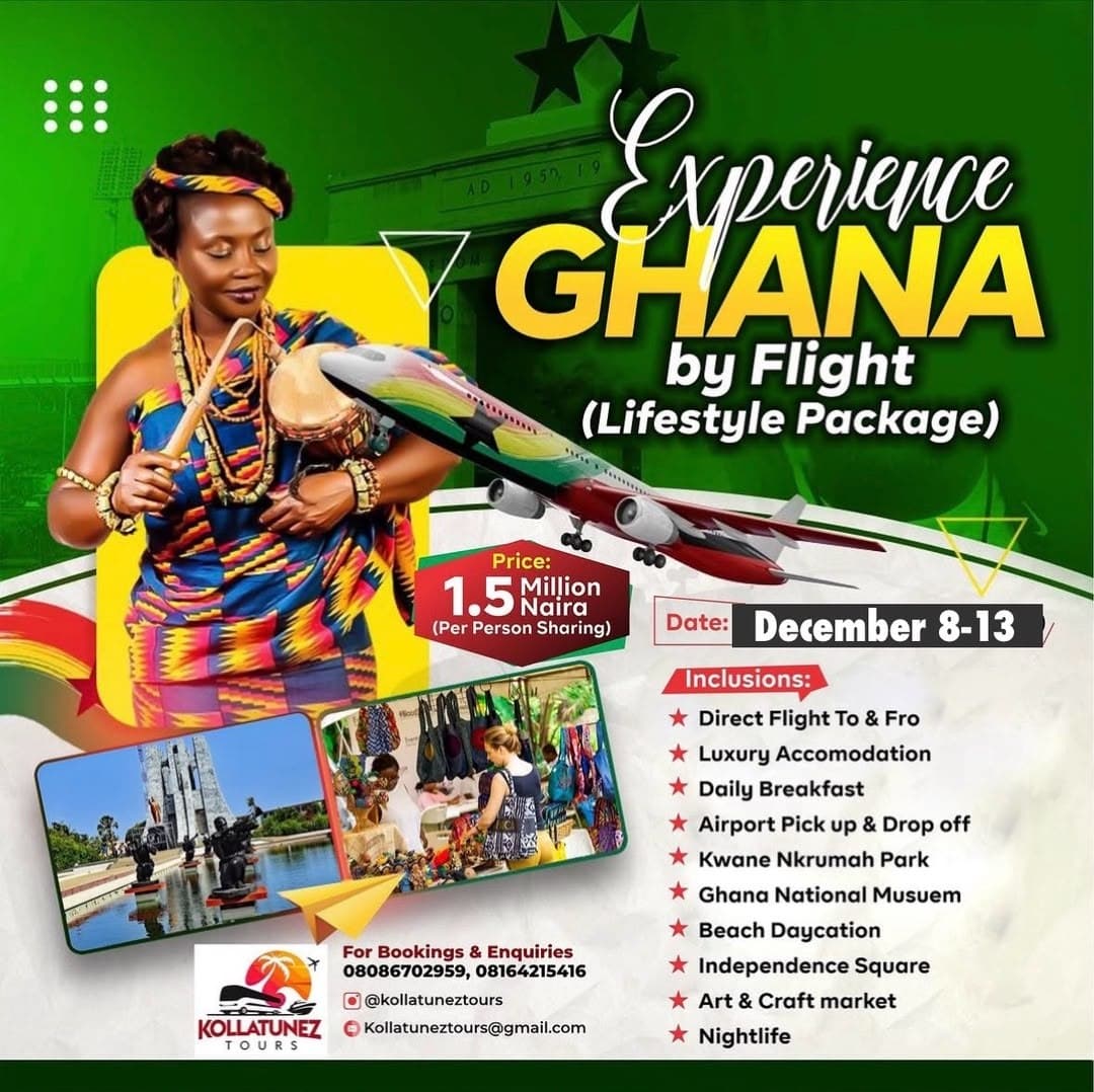 Experience Ghana by Flight (Lifestyle Package)