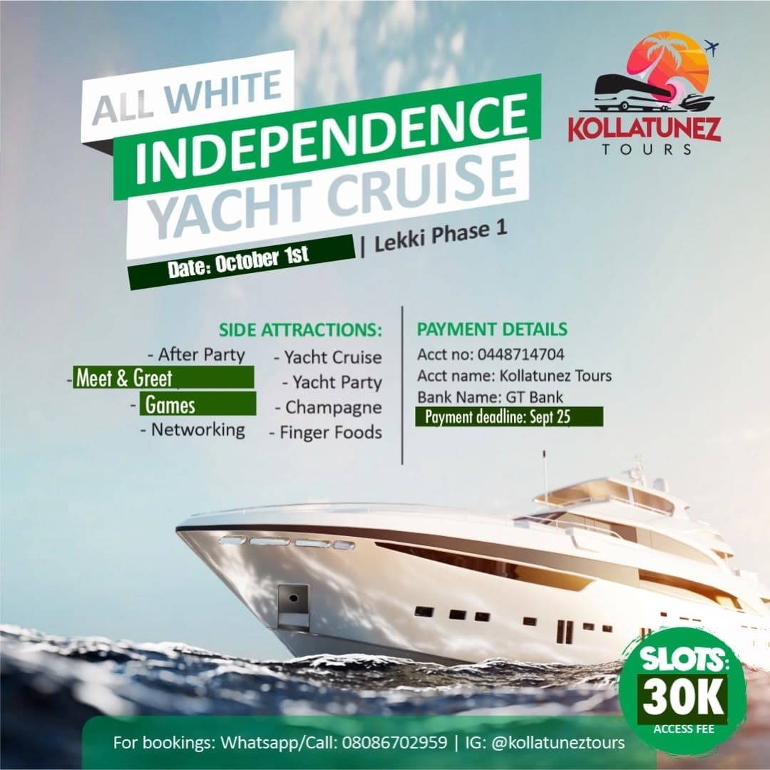 All White Independence Yacht Cruise